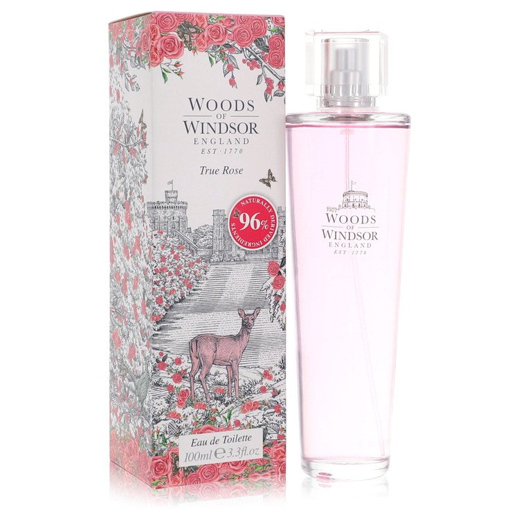 True Rose 3.3 oz Eau De Toilette Spray For Women By Woods Of Windsor
