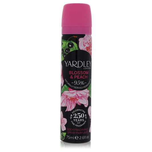 Yardley Blossom & Peach 2.6 oz Body Fragrance Spray For Women By Yardley London