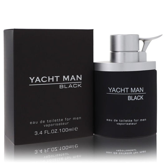 Yacht Man Black 3.4 oz Eau De Toilette Spray For Men By Myrurgia