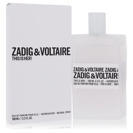 This Is Her 3.4 oz Eau De Parfum Spray For Women By Zadig & Voltaire